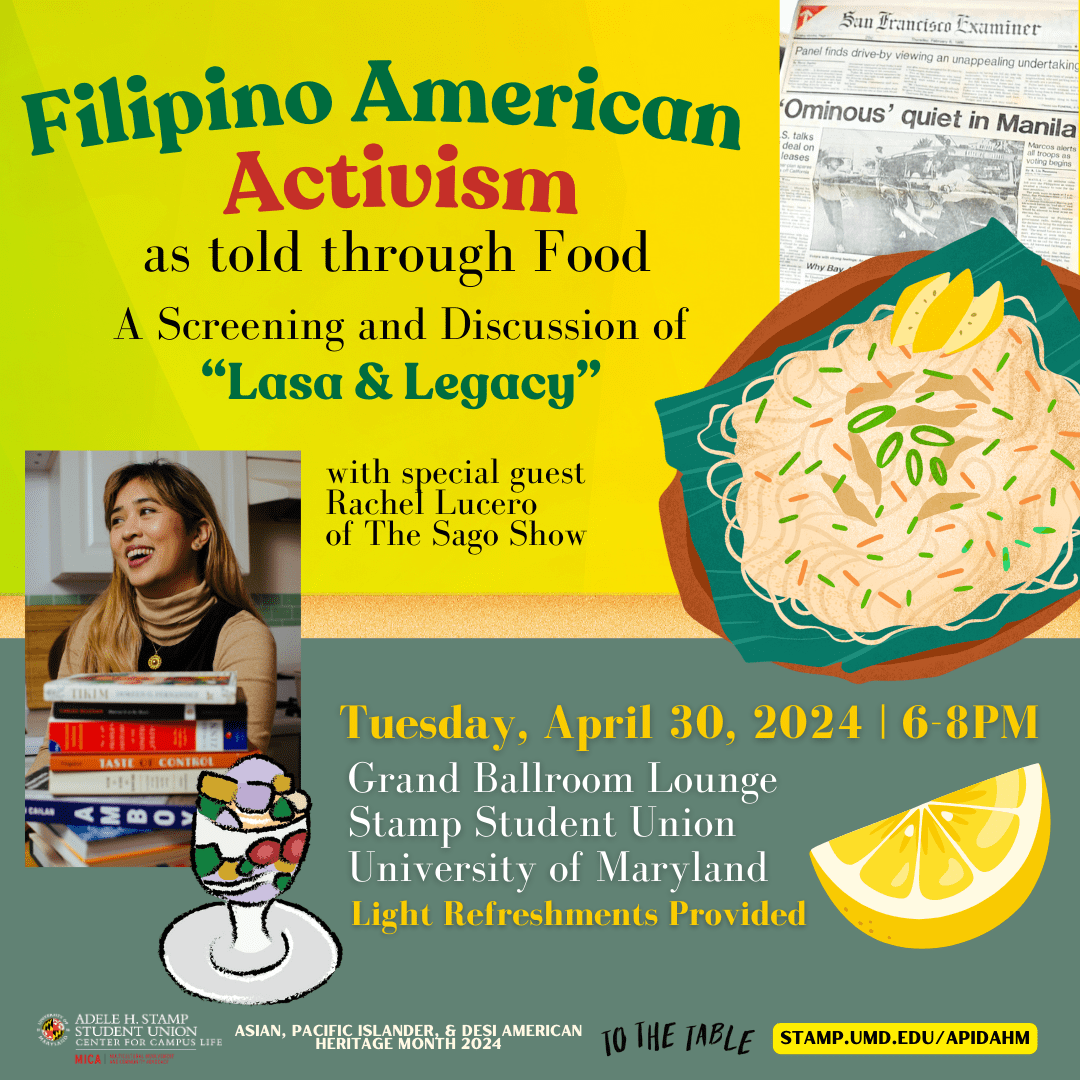 Portrait of Filipino American Activism told through Food: A Screening and Discussion of “Lasa & Legacy”
